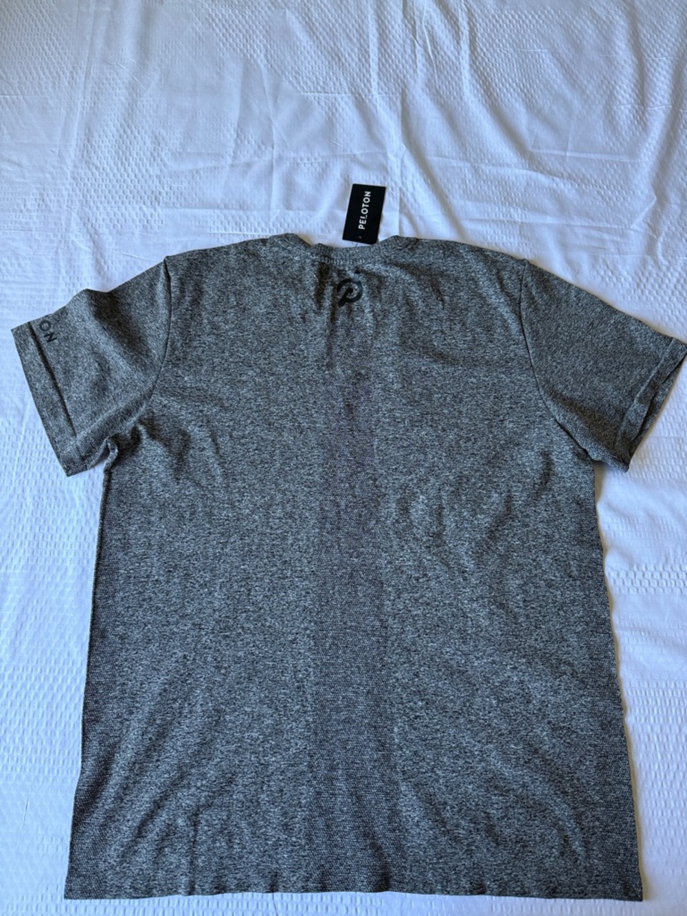 Peloton Charcoal Heather Men's Short Sleeve Performance Tee - Picture 4 of 9